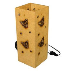 ABAJUR COLUNA BORBOLETA 12x12x30 